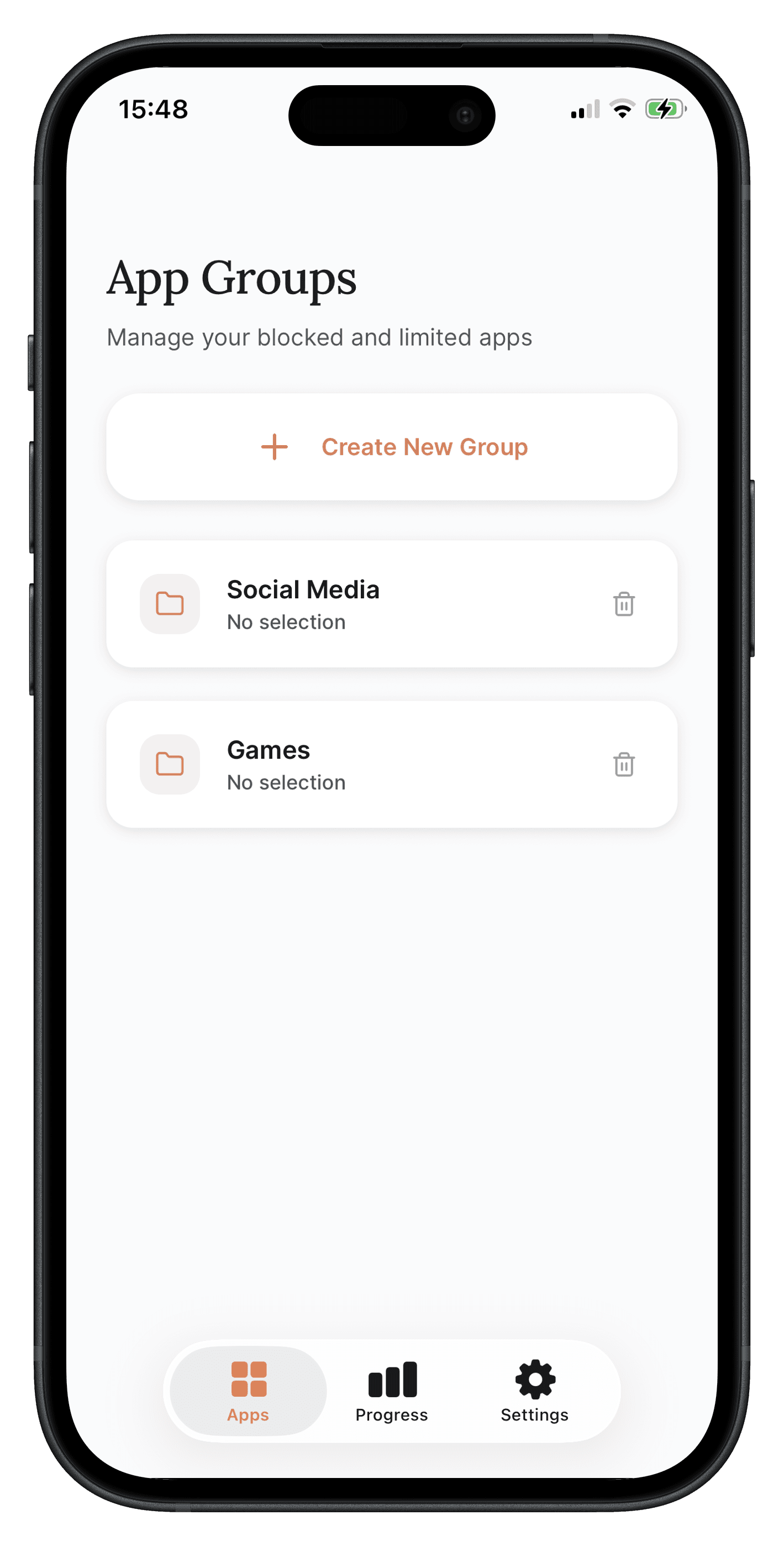 Custom app groups